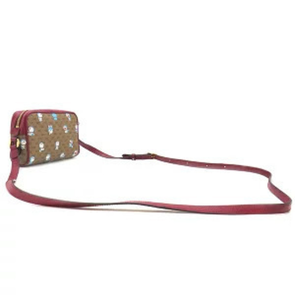 Gucci Bag Red Collaboration GG Doraemon Canvas Shoulder Supreme Brown